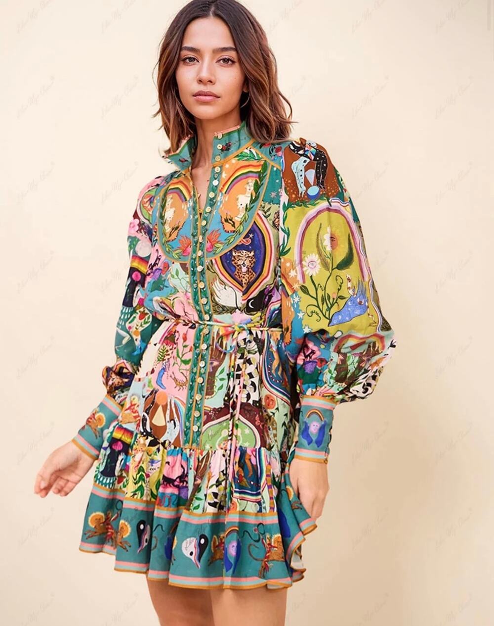 New boutique EDEN MINI DRESS viral linen dress size large